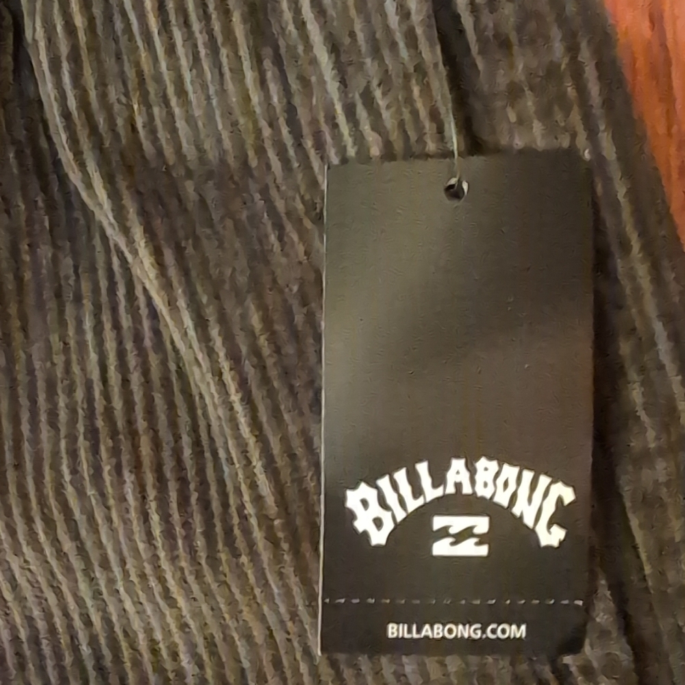 Billabong Men's Corduroy Shorts Size M Dark Green New - Picture 3 of 8